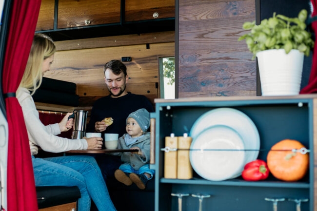 Familienurlaub im ausgebautem Sprinter