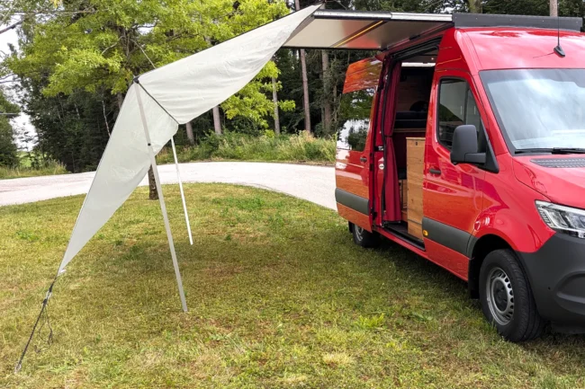 VanEssa Camper Markise Befestigung Sonnensegel